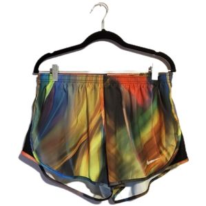 NIKE Dri Fit Multicolor Womens Large Athletic Shorts